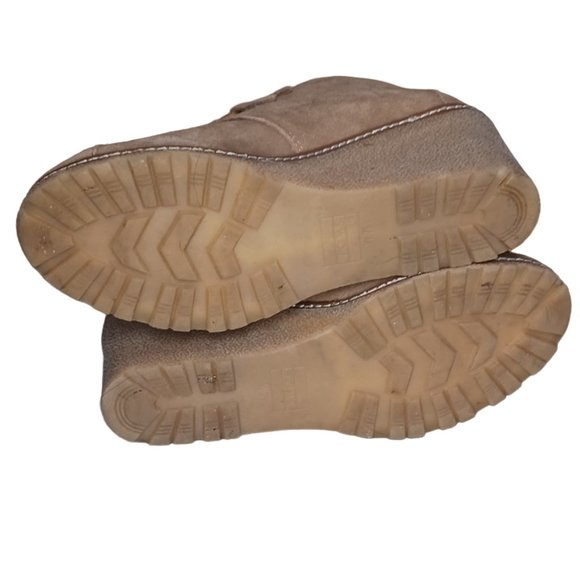 Toms women tan suede wedge ankle boots Size 7.5 - Picture 9 of 10
